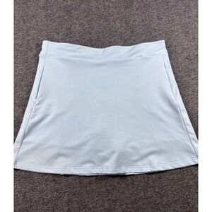 Smith & Quinn Womens Light Blue Athletic Golf Tennis Skort Zipper Pockets